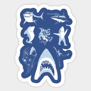 Famous Sharks Sticker